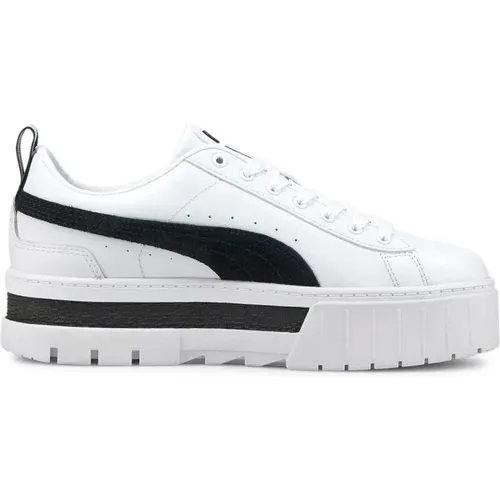 Mayze Leder Damen Sneakers , Damen, Größe: 40 EU - Puma - Modalova