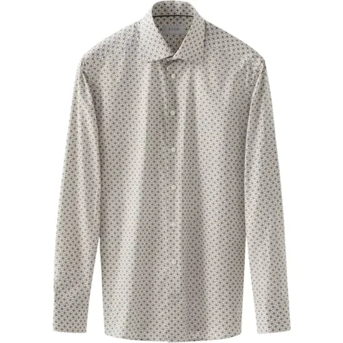 Geometric Signature Twill Shirt Print , male, Sizes: 3XL, 4XL, 5XL, M, XL, L, 2XL - Eton - Modalova