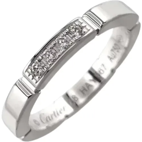 Pre-owned White Gold rings , female, Sizes: ONE SIZE - Cartier Vintage - Modalova