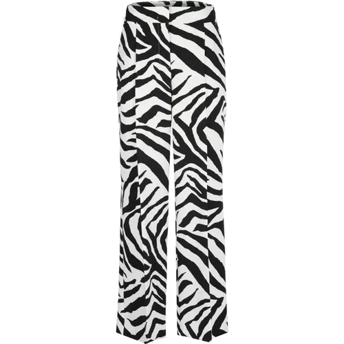 Weite Hose mit Zebra-Muster , Damen, Größe: L - Marc Cain - Modalova