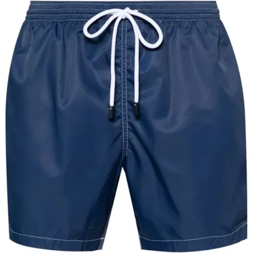 Swim Shorts with Logo Patch , male, Sizes: S, L, M - Barba Napoli - Modalova