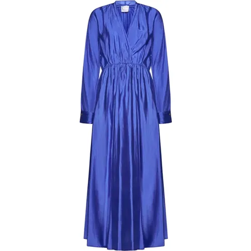 Elegant Long Wrap Dress , female, Sizes: M - Forte Forte - Modalova