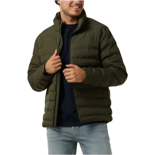 Steppjacke in Dunkelgrün , Herren, Größe: 2XL - Selected Homme - Modalova