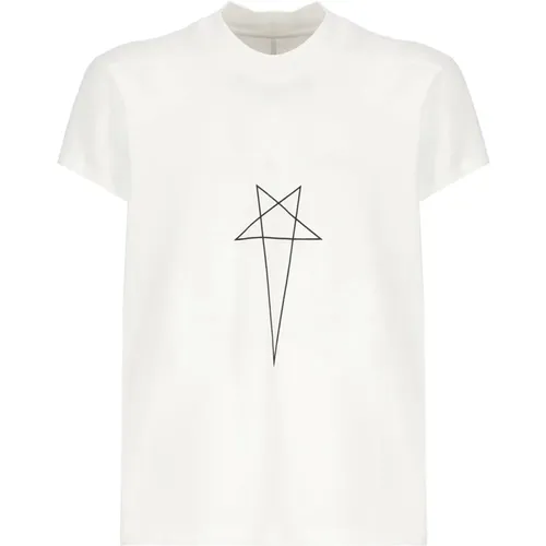 Cotton T-shirt with Logo Detail , male, Sizes: S, L, M - Rick Owens - Modalova