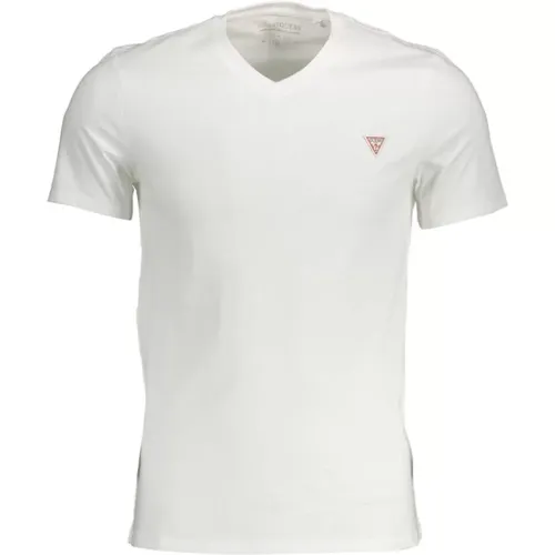 Elegant V-Neck Tee , male, Sizes: 2XL, XL - Guess - Modalova