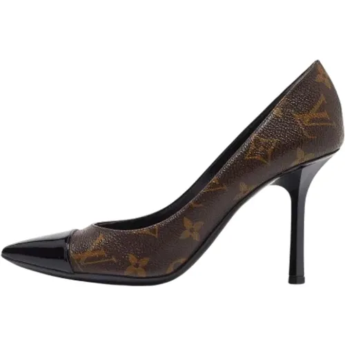 Pre-owned Coated canvas heels , female, Sizes: 2 1/2 UK - Louis Vuitton Vintage - Modalova