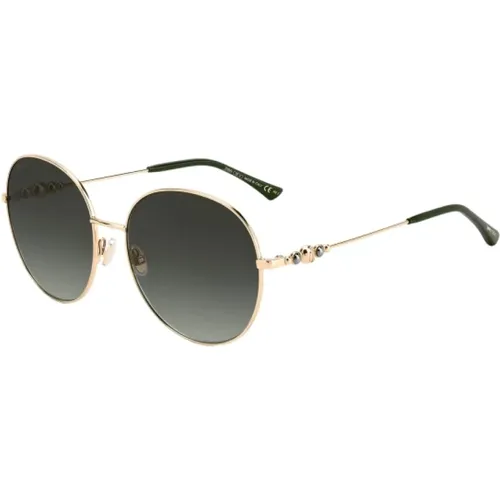 Goldene Edelstahl Damen Sonnenbrille - Jimmy Choo - Modalova