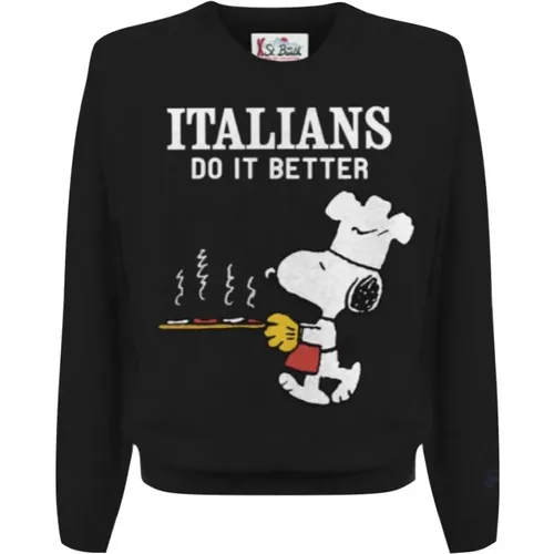 Snoopy Rundhals Pullover - MC2 Saint Barth - Modalova