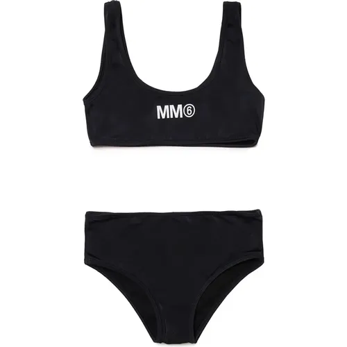 Logo Lycra Bikini Badeanzug - MM6 Maison Margiela - Modalova