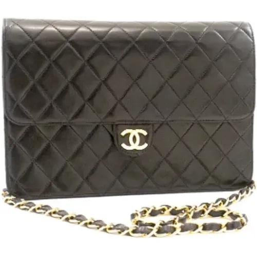 Gebrauchte Schwarze Leder Chanel Umhängetasche - Chanel Vintage - Modalova