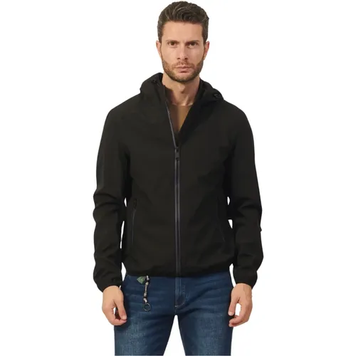 Men's Softshell Hooded Jacket , male, Sizes: 2XL, XL, L, S, M - YES ZEE - Modalova