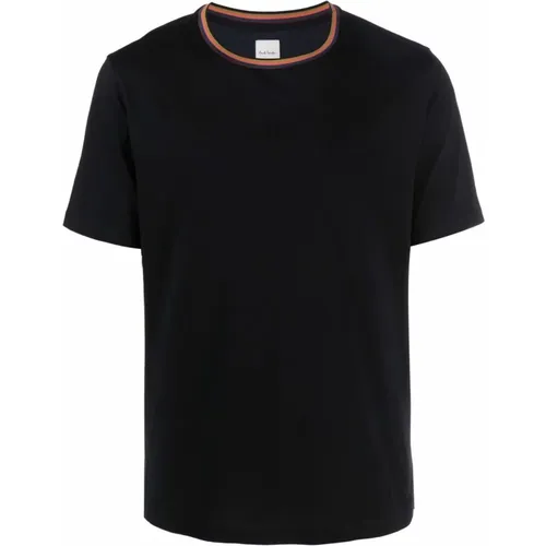 Stripe Trim Logo T-shirt , male, Sizes: M, S, XL - Paul Smith - Modalova