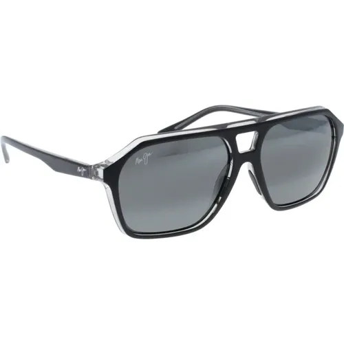 Men's Wedges Sunglasses , male, Sizes: 57 MM - Maui Jim - Modalova