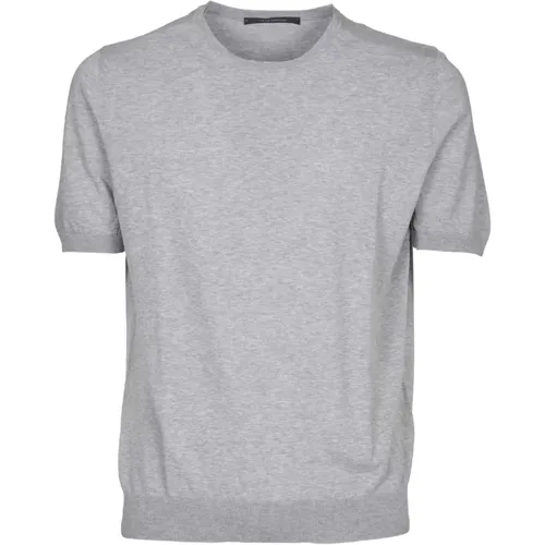 Men's Clothing T-Shirts & Polos Grey Ss24 , male, Sizes: 2XL, M - Tagliatore - Modalova