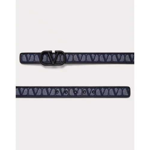Iconographe Leather Belt , male, Sizes: 85 CM, 90 CM, 100 CM - Valentino Garavani - Modalova