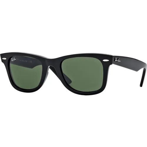 Klassische Wayfarer Sonnenbrille Grüne Linse , unisex, Größe: 50 MM - Ray-Ban - Modalova