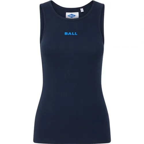 Sporty Tank Top with Embroidered Logo , female, Sizes: 2XS, M, L - Ball - Modalova