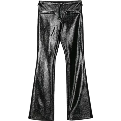 Patent Finish Trousers , female, Sizes: S, M, XS - Courrèges - Modalova