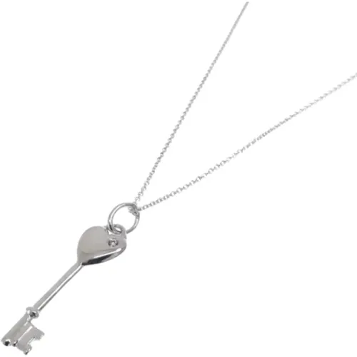 Pre-owned Silver necklaces , female, Sizes: ONE SIZE - Tiffany & Co. Pre-owned - Modalova