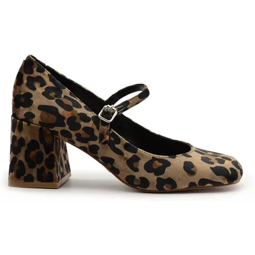 Leoparden-Veloursleder-Absatzpumpen , Damen, Größe: 39 EU - Steve Madden - Modalova