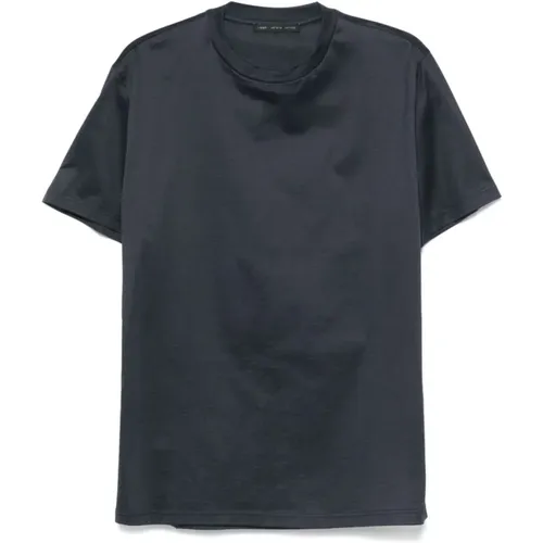 Blaue T-Shirts und Polos , Herren, Größe: XL - Low Brand - Modalova