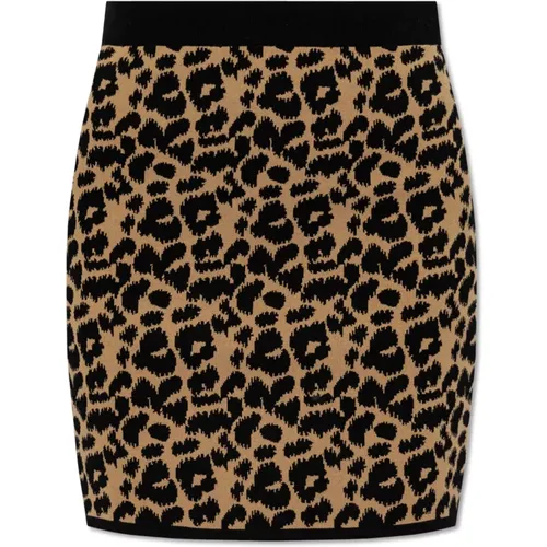 Animal print skirt 'Domizia' , female, Sizes: XS, M, S - Max Mara - Modalova