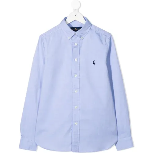Blaues Slim Fit Tops Shirt - Polo Ralph Lauren - Modalova
