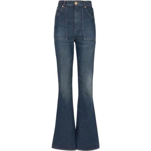 Vintage flared denim jeans , female, Sizes: M, XS, S - Balmain - Modalova