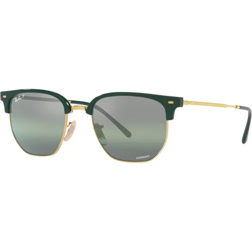 Grüne Clubmaster Polarisierte Sonnenbrille , unisex, Größe: 53 MM - Ray-Ban - Modalova