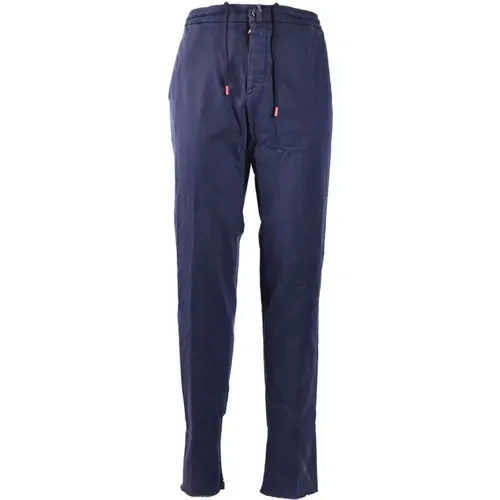 Stylish Trousers for Men , male, Sizes: W32 - Kiton - Modalova