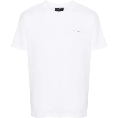 Baumwoll T-shirt , Herren, Größe: M - A.P.C. - Modalova