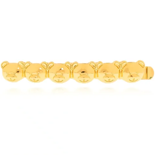 Hair clip with logo , female, Sizes: ONE SIZE - Moschino - Modalova