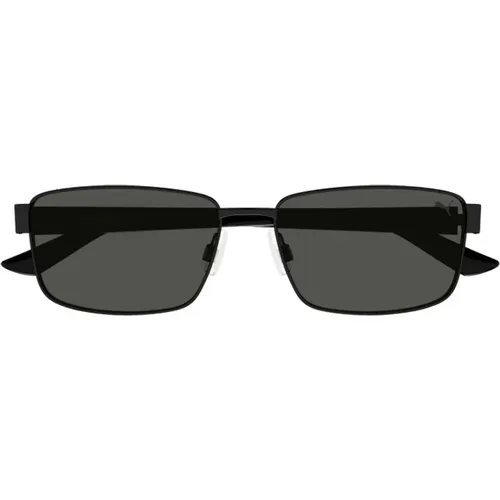 Quadratische schwarze Sonnenbrille für Männer - Puma - Modalova