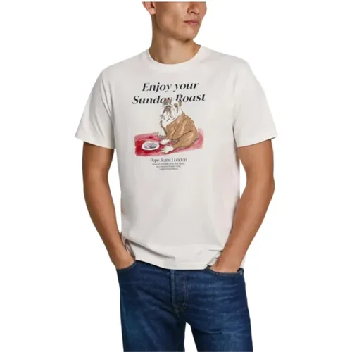 Casual Axel T-shirt , male, Sizes: L, S, XL, M - Pepe Jeans - Modalova