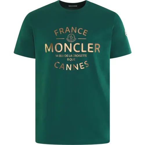 T-Shirts , Herren, Größe: L - Moncler - Modalova