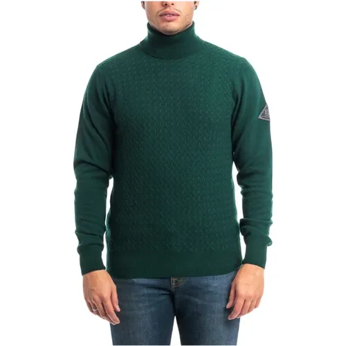 Wollpullover mit hohem Kragen , Herren, Größe: XL - Roy Roger's - Modalova