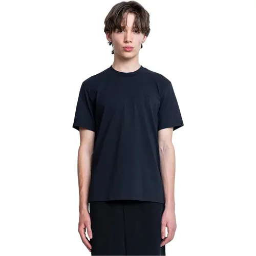 Herz T-Shirt Schwarz , Herren, Größe: 3XL - Ami Paris - Modalova