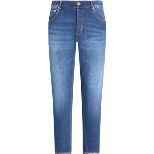 Reggae Denim Stretch Jeans in Blau , Herren, Größe: W34 - PT Torino - Modalova