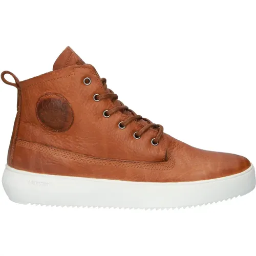 Hochwertiger Leder High-Top Sneaker , Herren, Größe: 43 EU - Blackstone - Modalova