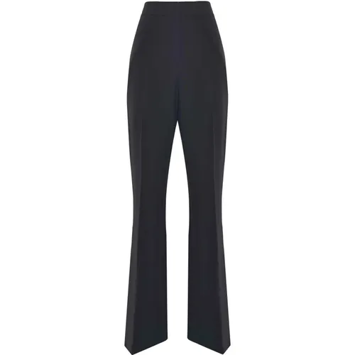 Elegante Hose mit hoher Taille und Falten , Damen, Größe: XL - Kocca - Modalova