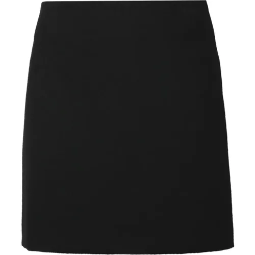 Flared Mini Skirt in Creponne Fabric , female, Sizes: M - Liviana Conti - Modalova