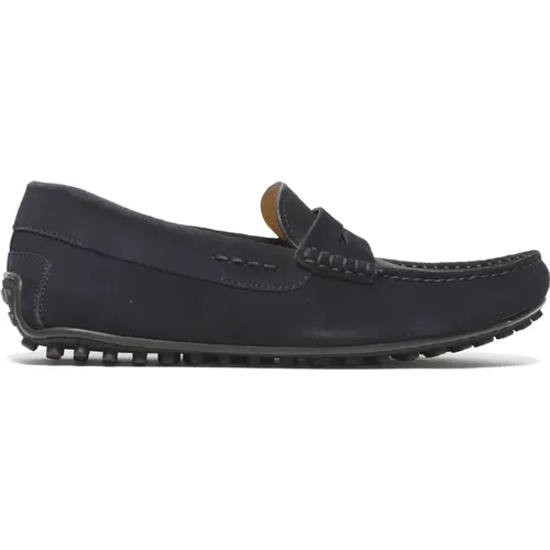 Suede Moccasins with Anatomic Insole , male, Sizes: 12 UK, 7 UK, 9 UK - Rossano Bisconti - Modalova