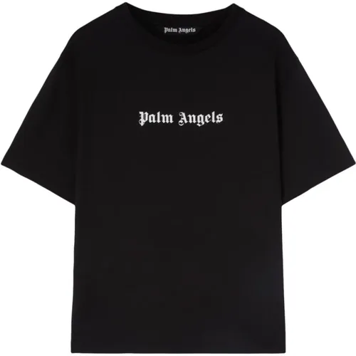 Logo Print T-shirt , male, Sizes: XL - Palm Angels - Modalova