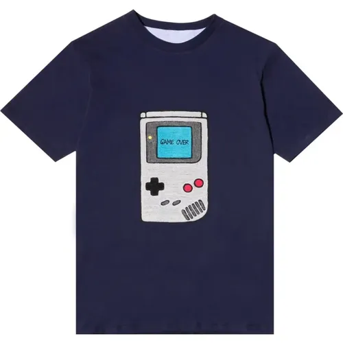 Gameboy besticktes T-Shirt , Damen, Größe: M - Lc23 - Modalova