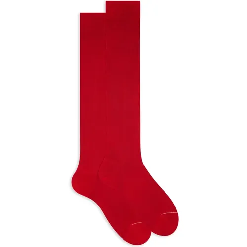 Italienische lange Socken weiche Baumwolle , Herren, Größe: M - Gallo - Modalova