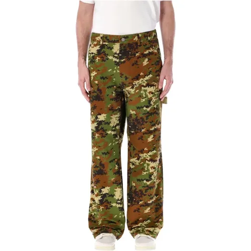 Camo Painter Pant Trousers , male, Sizes: L - Awake NY - Modalova