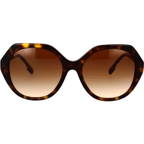 Irregular Shape Sunglasses Vanessa Be4375 , female, Sizes: 55 MM - Burberry - Modalova