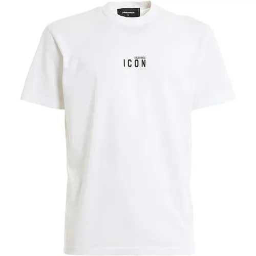 Herren Mini Logo Icon T-Shirt , Herren, Größe: 2XL - Dsquared2 - Modalova