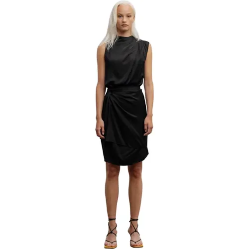 Schwarzes kurzes Kleid , Damen, Größe: XL - Ahlvar Gallery - Modalova