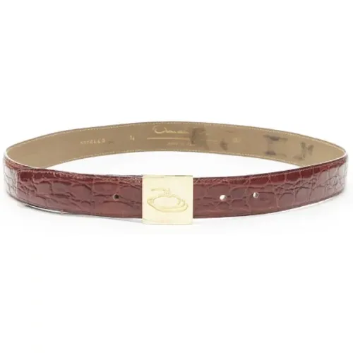 Pre-owned Leather belts , female, Sizes: ONE SIZE - Oscar De La Renta Pre-owned - Modalova